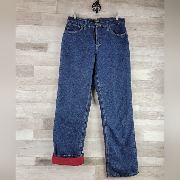 Vintage Cabela's Fleece Lined Straight-leg Jeans Women's Size 8 (more like a 6) - Picture 11 of 14